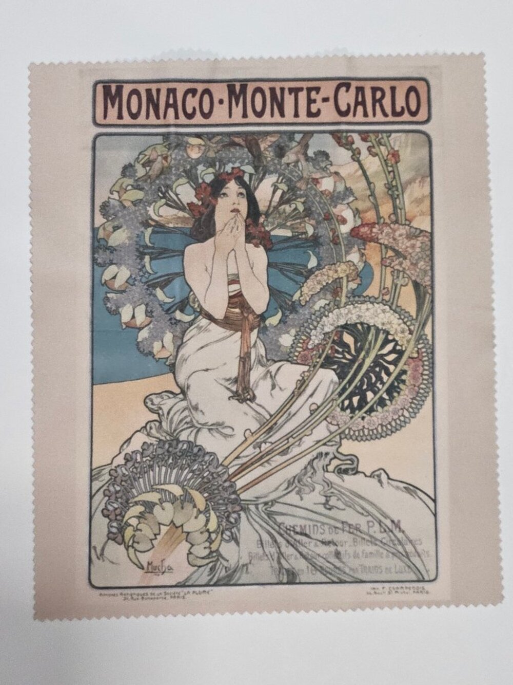 Alphonse Mucha Eyeglass Case - Monaco: Monte Carlo Sunglasses Art Nouveau Modern - Picture 6 of 6